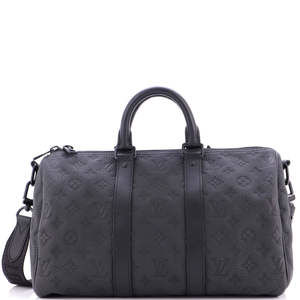 Louis Vuitton 35 Keepall Bandouliere Bag Monogram Taurillon Leather
